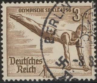   609 Sc B82 1936 Nazi Reich Summer Olympic Munich Gymnast Used  