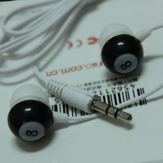 Black 3.5mm Earphone In ear Headphone Earbud For psp 8  