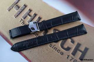 HIRSCH LORD Deployment Watch Strap with Integrated Silver Deployment 