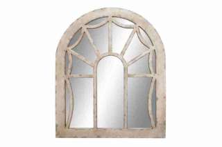 French Country Distress Wood Wall Mirror  
