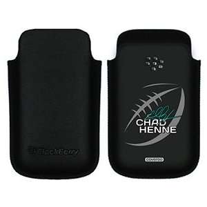  Chad Henne Football on BlackBerry Leather Pocket Case  