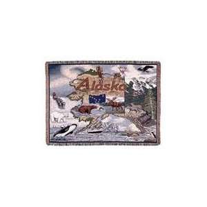  State of Alaska Tapestry Throw Blanket 50 x 60 Sports 