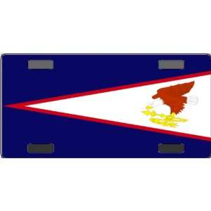 American Samoa Flag Vanity License Plate