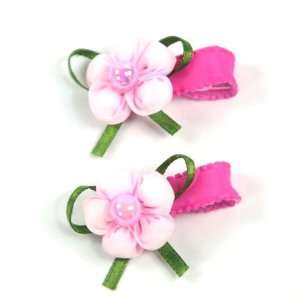  (Pink) Baby/ Toddler /Girl Flower Shaped Hair Clip (4090 1 