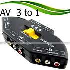 Port RCA AV Audio Video Selector Switch For TV DVD