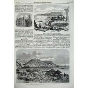 Storm Torbay Seawall 1859 Minhead Townhall Sutton