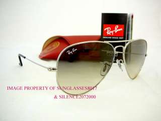 New Ray Ban Sunglasses RB 3025 003/32 SILVER Aviator 55  
