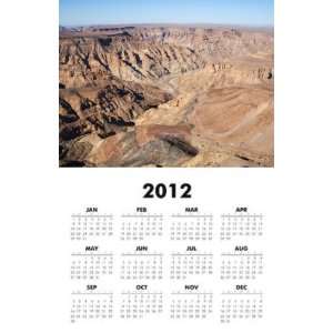  Namibia   Fish River Canyon 2012 One Page Wall Calendar 