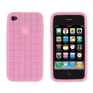  Soft Waffle Block Case for Apple iPhone 4 (Fits AT&T Model 