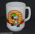 30 Fire King Anchor Hocking Milk Glass Mug Cups Jadeite Snoopy Disney 