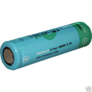 Li Ion 18650 2600mAh 3.7V Rechargeable Battery w/PCB  