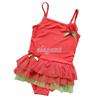   Red Girls Leotard Tutu Swimwear Swimsuit Bathing Suit Size 6 Age 5 7