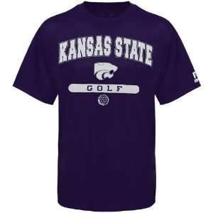  Russell Kansas State Wildcats Purple Golf T shirt Sports 