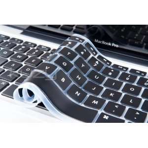 Kuzy   BLACK Keyboard Silicone Cover Skin for Macbook / Macbook Pro 13 