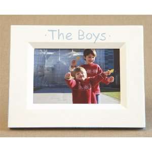 hand painted picture frame   the boys 