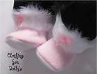 BABY DOLLS CLOTHES OUTFIT CUTE FLUFFY BOOTIES SHOES 117