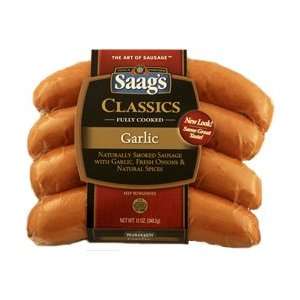 Saags Garlic Sausage Links 12 Oz. Pkg  Grocery & Gourmet 