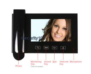 LCD Color Video Door Phone Doorbell Home Security Entry Intercom 