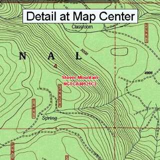 USGS Topographic Quadrangle Map   Stover Mountain, California (Folded 