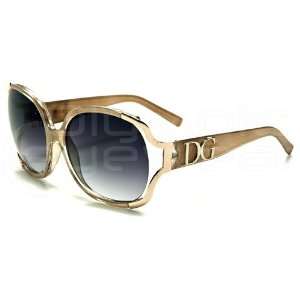  Dg Eyewear Womens Gold Sunglasses Oversized frame 