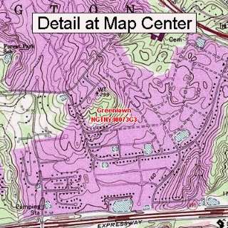USGS Topographic Quadrangle Map   Greenlawn, New York (Folded 