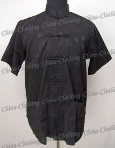 Ancient Chinese Royal Kung Fu Shirt Black L35J  