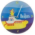 Vandor 12 Inch Glass Wall Clock The Beatles Yellow Submarine