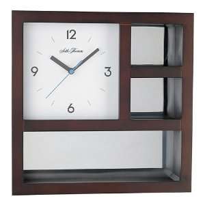  Gallery White Dial Brown Cherry Finish MDF Box with Mirrored Panel 