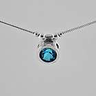   pendant & necklace set pale blue crystal zircon  Gift Jewelry & Love