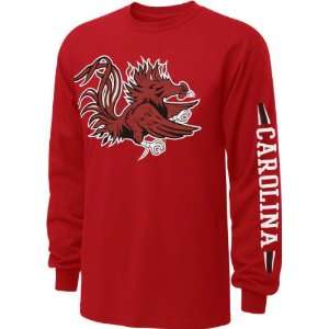 South Carolina Gamecocks Red Power to the People Long Sleeve T Shirt 