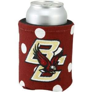  Boston College Eagles Maroon Polka Dot Canvas Can Coolie 