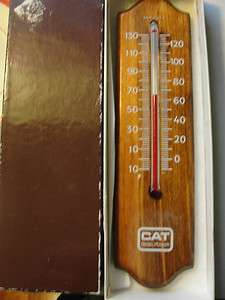  POWER ADVERTISING WOOD MADE IN USA IN THE BOX OUTDOOR THERMOMETER