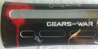 GEARS OF WAR 1 2 3 EMERGENCE DAY 1 of 500 XBOX FACEPLATE SIGNED CLIFF 