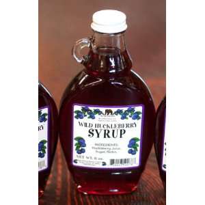 Wild Huckleberry Syrup   8oz  Grocery & Gourmet Food