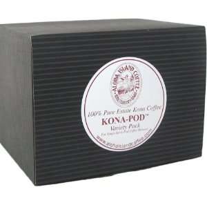 Aloha Island Coffee Variety Pack of Organic 100% Pure Kona Coffee Pods 