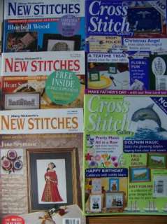 Lot British Cross Stitch Magazines New Stitches Stoney Creek Gallery 