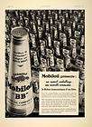 1934 french ad mobil gargoyle oil mobiloil bb cans original