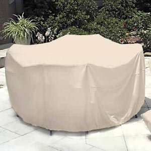  Oval Table & Chairs Cover w/Umbrella Hole, Velcro Closure 