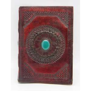  Leather Embossed Stone Eye Journal