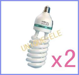 2x125W/5500K photoStudio Photography socket light bulbs  