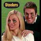   STEELERS Logo NFL Vinyl Eye Black Strips 6 Count Package NEW