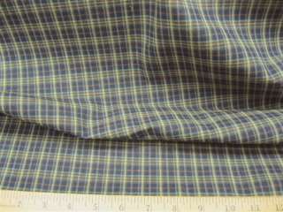 Fabric Yarn Dye Blue Plaid Upholstery/Drapery 140P  