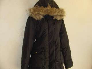 New ~~~~~ LARRY LEVINE goose down jacket parka coat Black Hood 