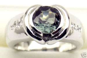 Created Spinel Silver Ring Birthstone Oct #91 Sz 8  