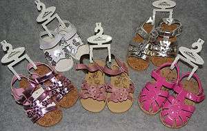 ELLEMENNO Infant Toddler Girls Spring Summer Sandals Velcro Closure 5 