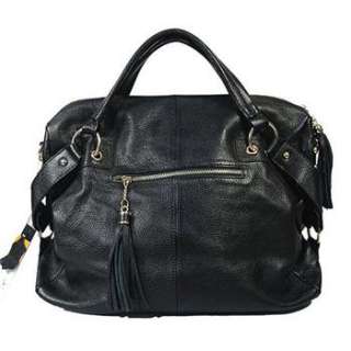 Fashion Womens Genuine Leather Shoulder Bag Handbag Removable Strap 