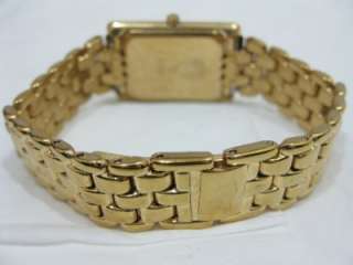 Gucci 4200L 18K Gold plated Case & Bracelet, Gold Dial Ladies Watch 