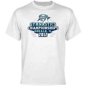  NCAA MAC Gear 2012 Gymnastics Championship T Shirt   White 
