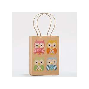  Owls in a Tree Small Kraft Gift Bags, Set of 2 Health 