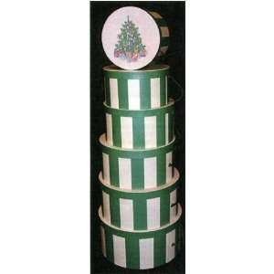   Traditions Tree Round Nested Stacking Boxes Set of 6